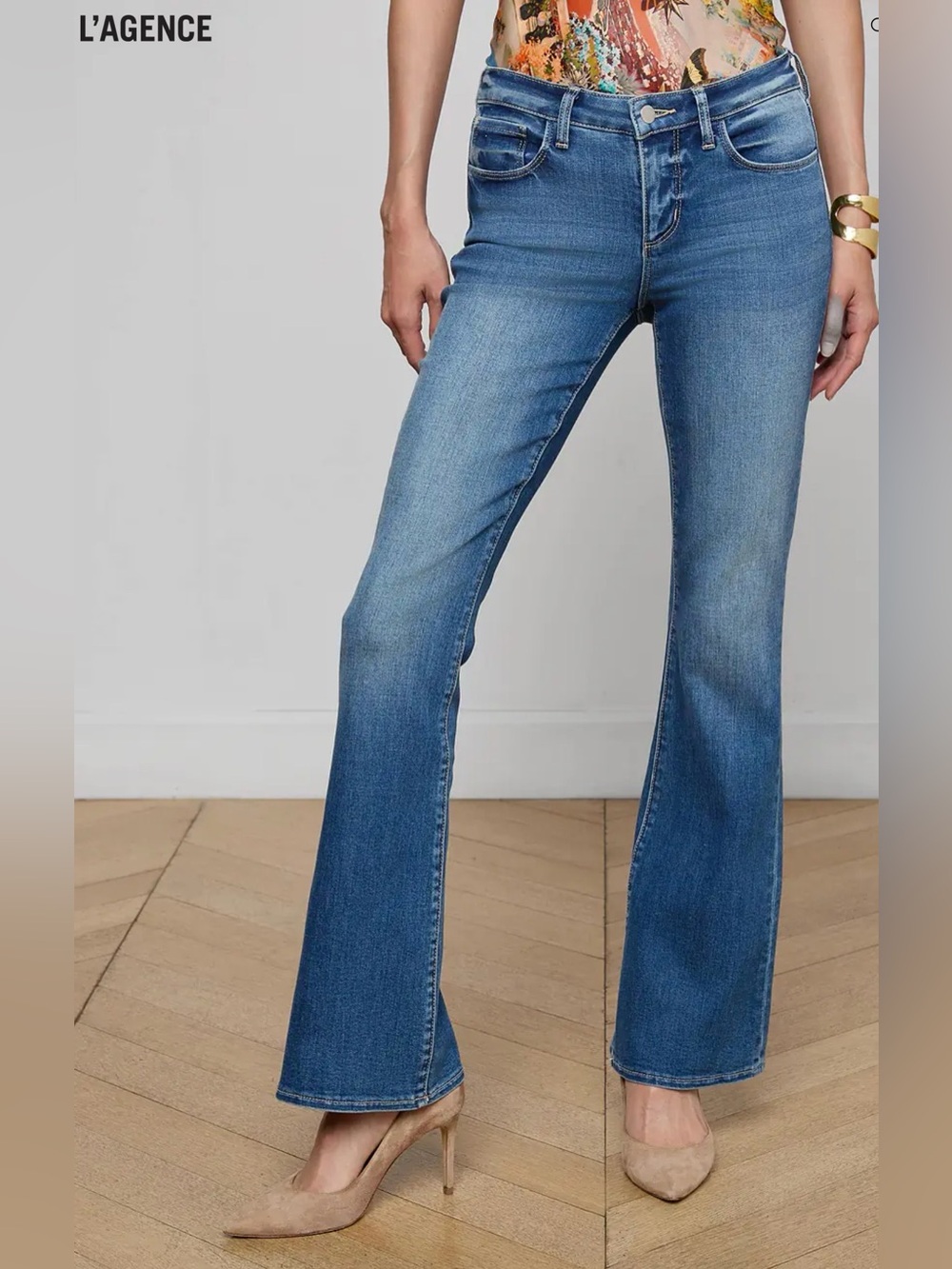 L'AGENCE Cara Low-Rise Bootcut Jean